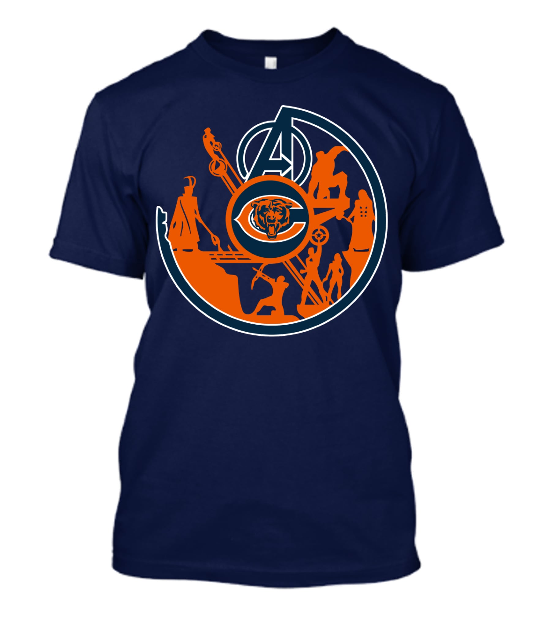 Chicago Bears Avengers Crossover T-Shirt