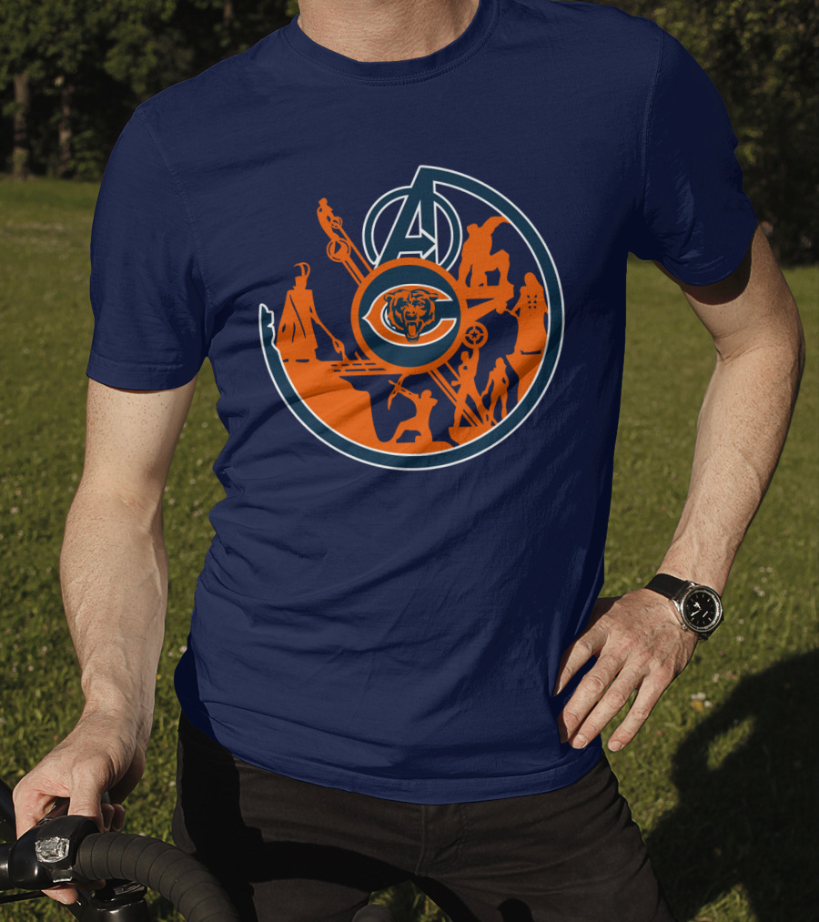 Chicago Bears Avengers Crossover T-Shirt