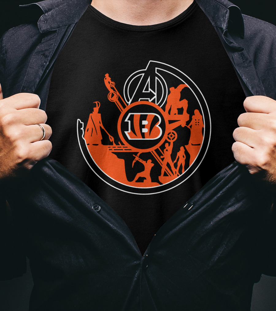 Bengals Avengers Crossover T-Shirt