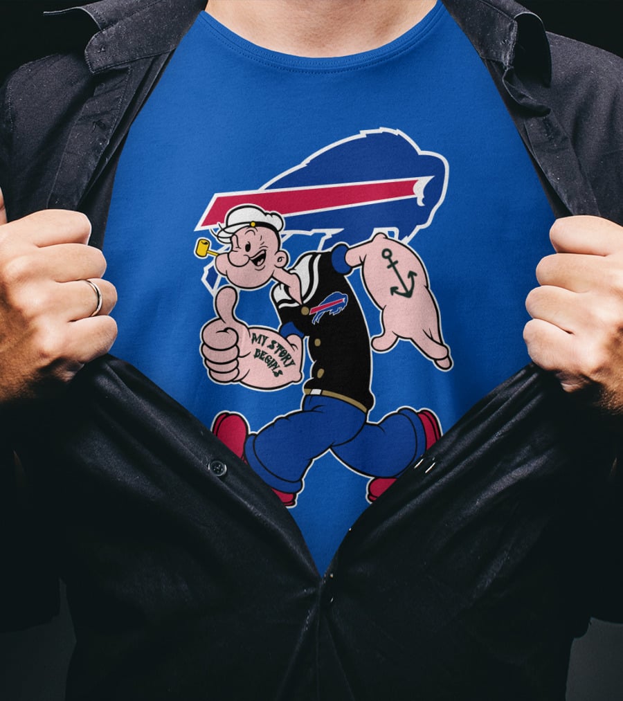 Buffalo Bills Popeye My Spirit Beanie T-Shirt