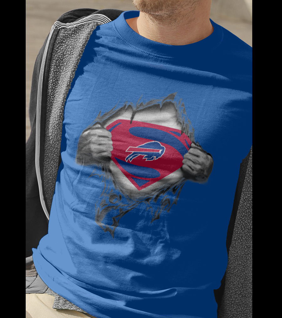 Buffalo Bills Superman Logo Unveiling T-Shirt