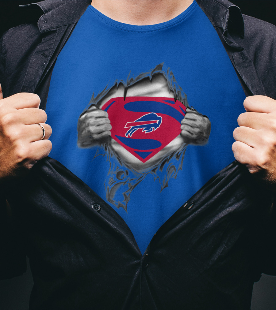 Buffalo Bills Superman Logo Unveiling T-Shirt