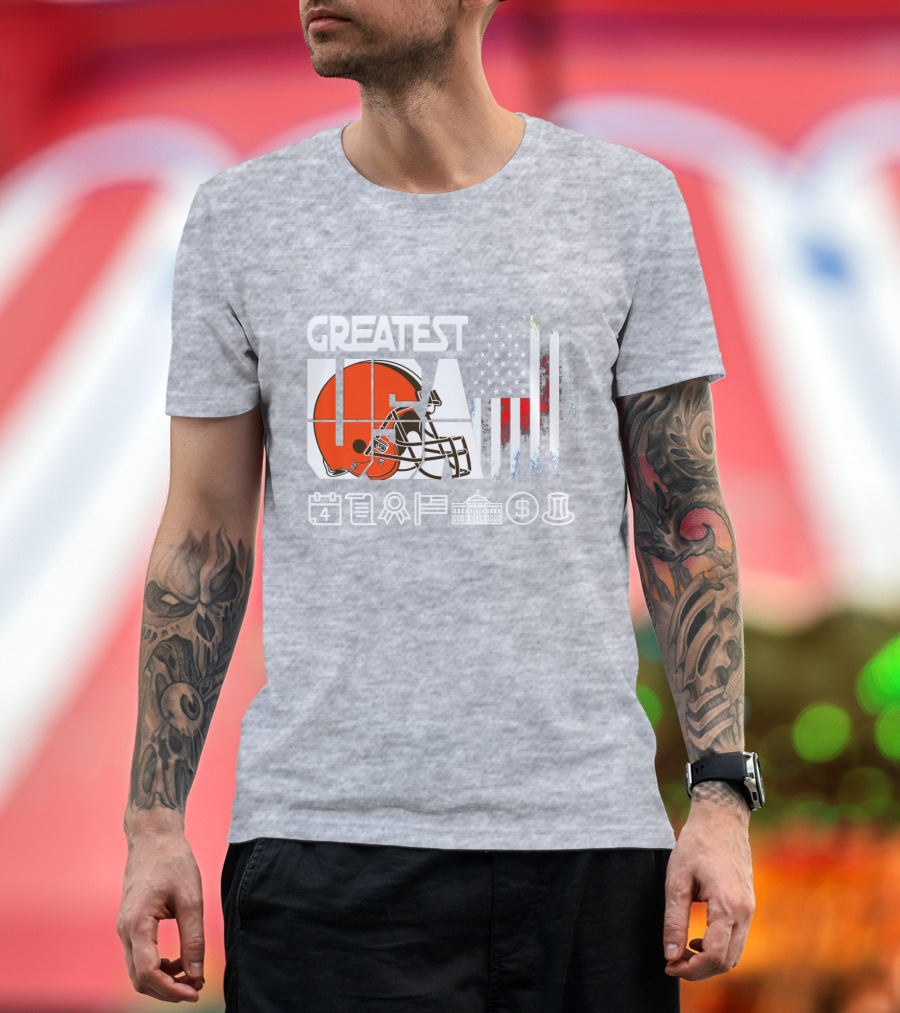 Greatest Usa America Football Helmets Calendar Flag Government Currency Traditions T-Shirt