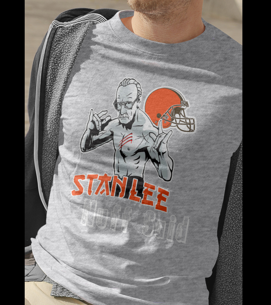 Stanlee Nuff Said Browns Helmet T-Shirt