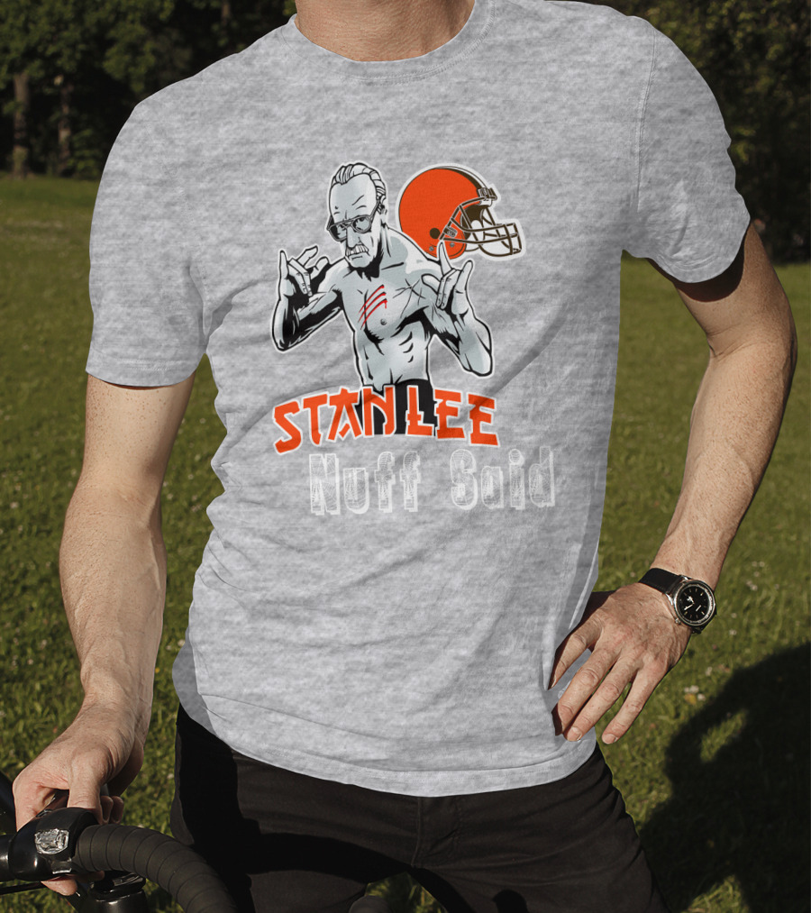 Stanlee Nuff Said Browns Helmet T-Shirt