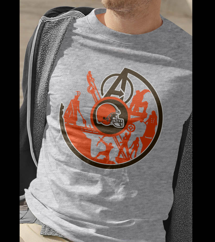 Cleveland Browns Avengers Mashup T-Shirt