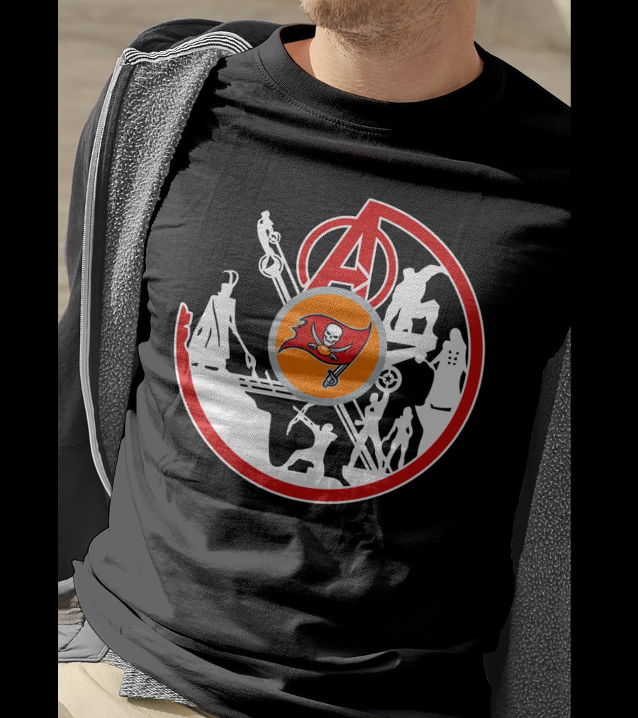 Avengers Buccaneers Crossover Silhouettes T-Shirt