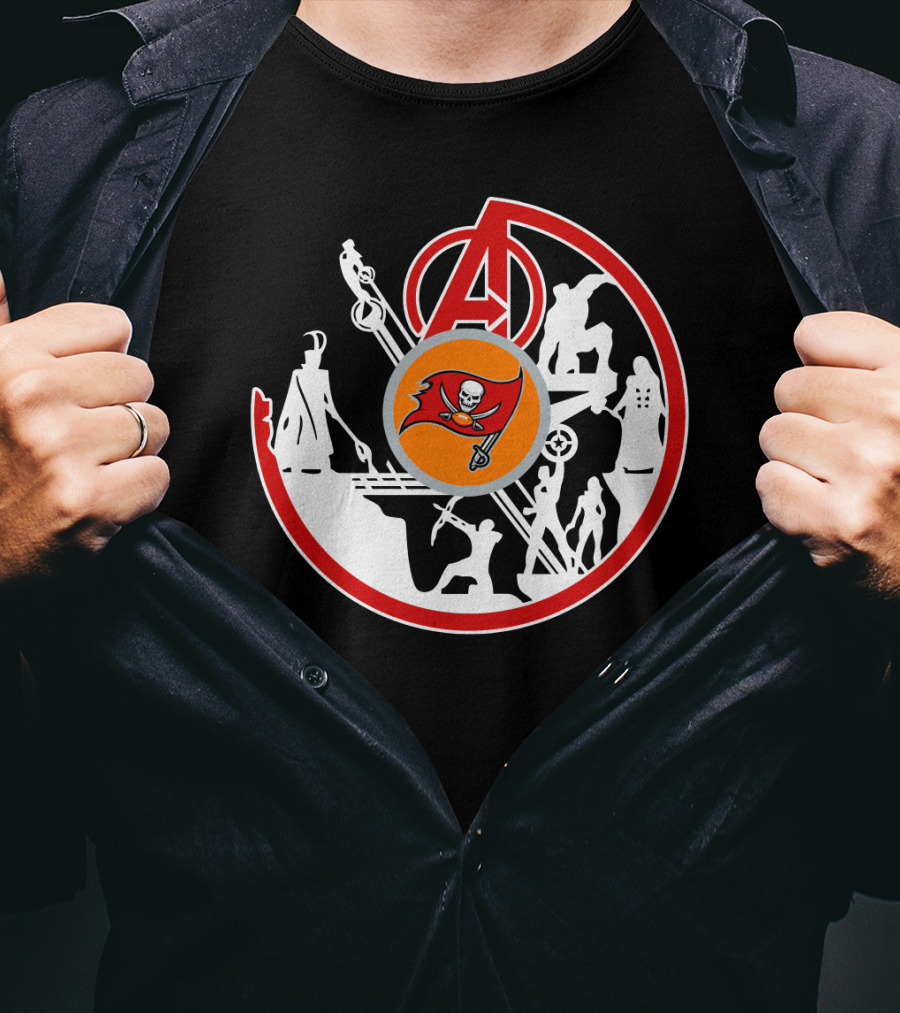 Avengers Buccaneers Crossover Silhouettes T-Shirt