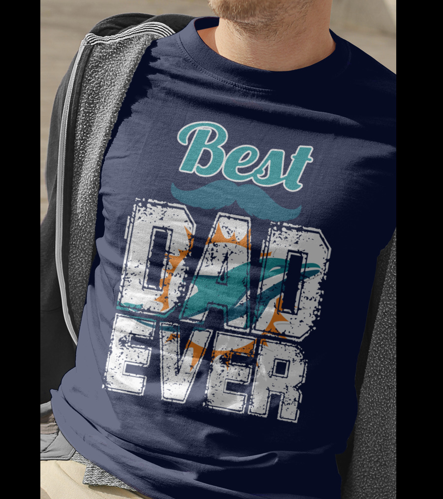 Best Dad Ever Dolphins T-Shirt