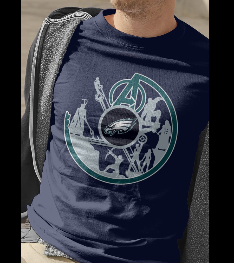 Eagles Avengers Silhouette Crossover T-Shirt
