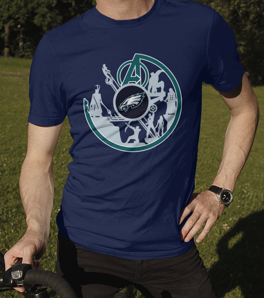 Eagles Avengers Silhouette Crossover T-Shirt