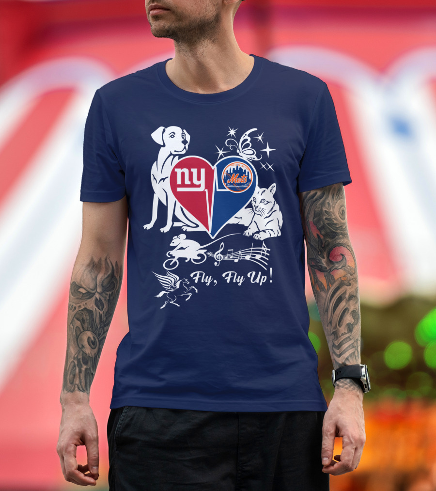Ny Giants Mets Fly Fly Up T-Shirt