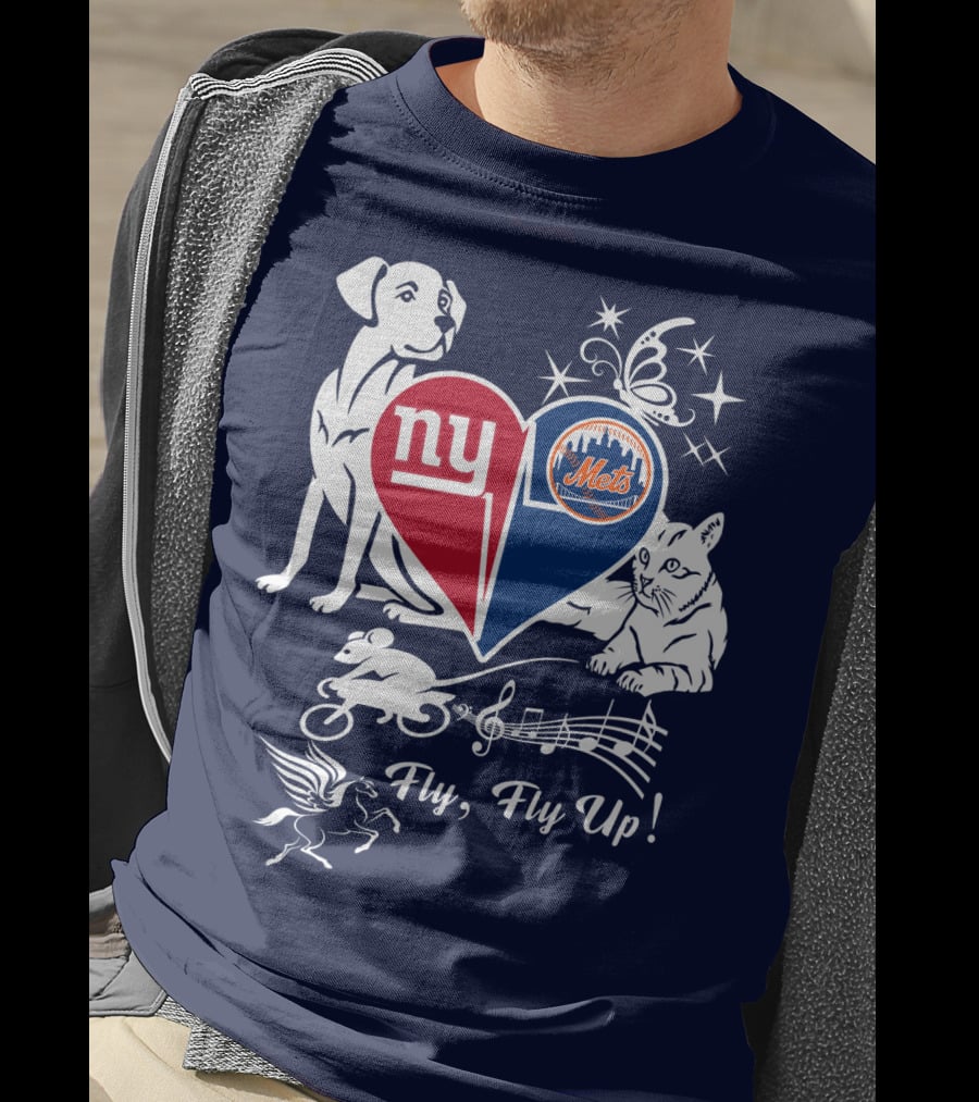 Ny Giants Mets Fly Fly Up T-Shirt
