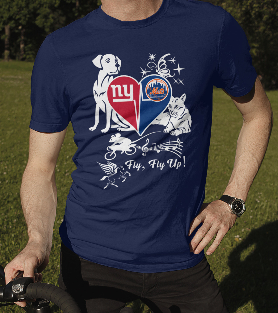 Ny Giants Mets Fly Fly Up T-Shirt