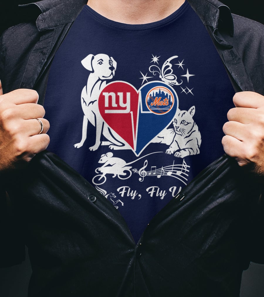 Ny Giants Mets Fly Fly Up T-Shirt