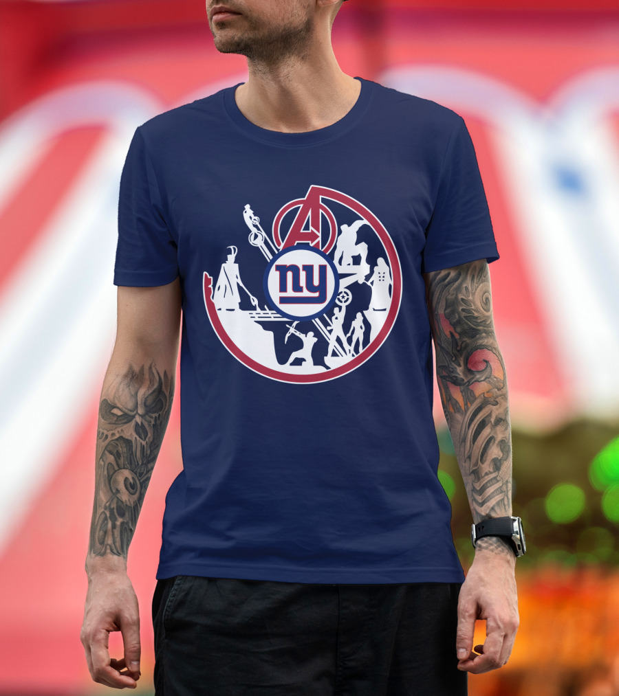 Ny Giants Avengers Crossover T-Shirt