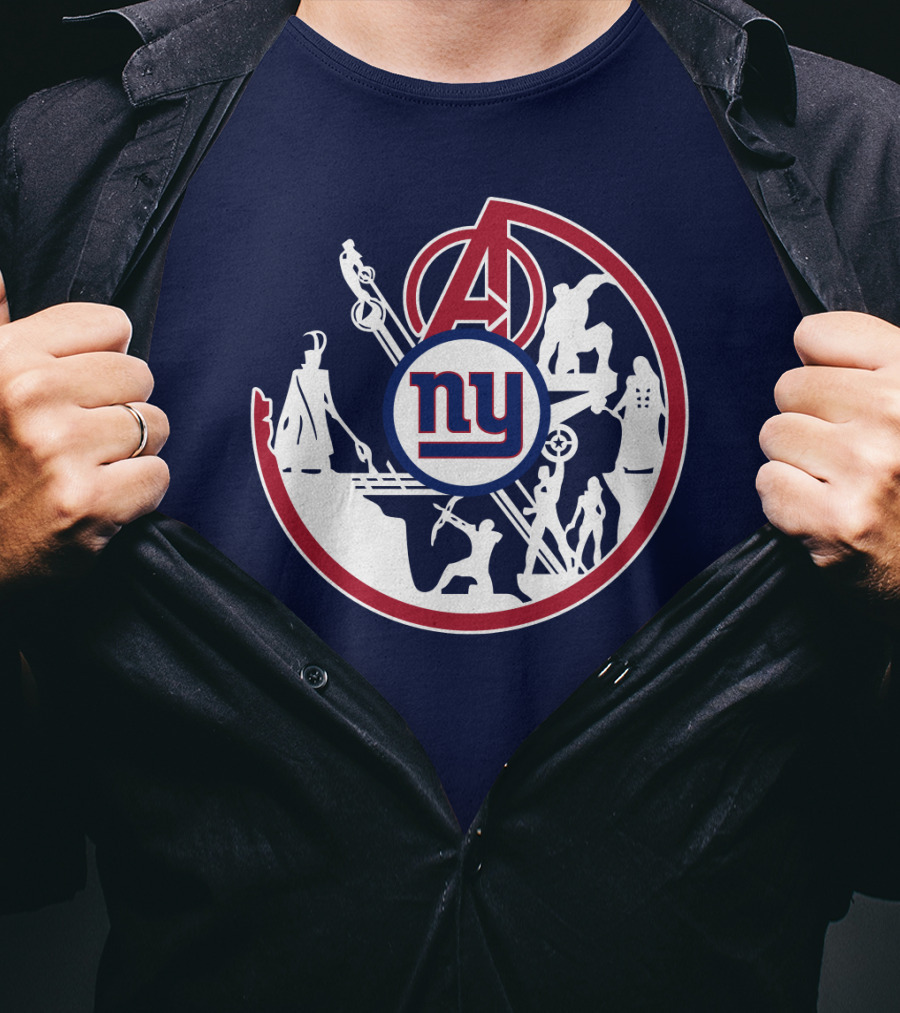 Ny Giants Avengers Crossover T-Shirt