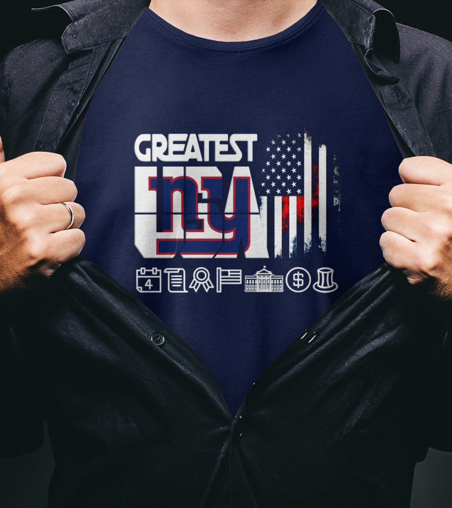 Greatest Ny American Icons And Symbols Collection T-Shirt