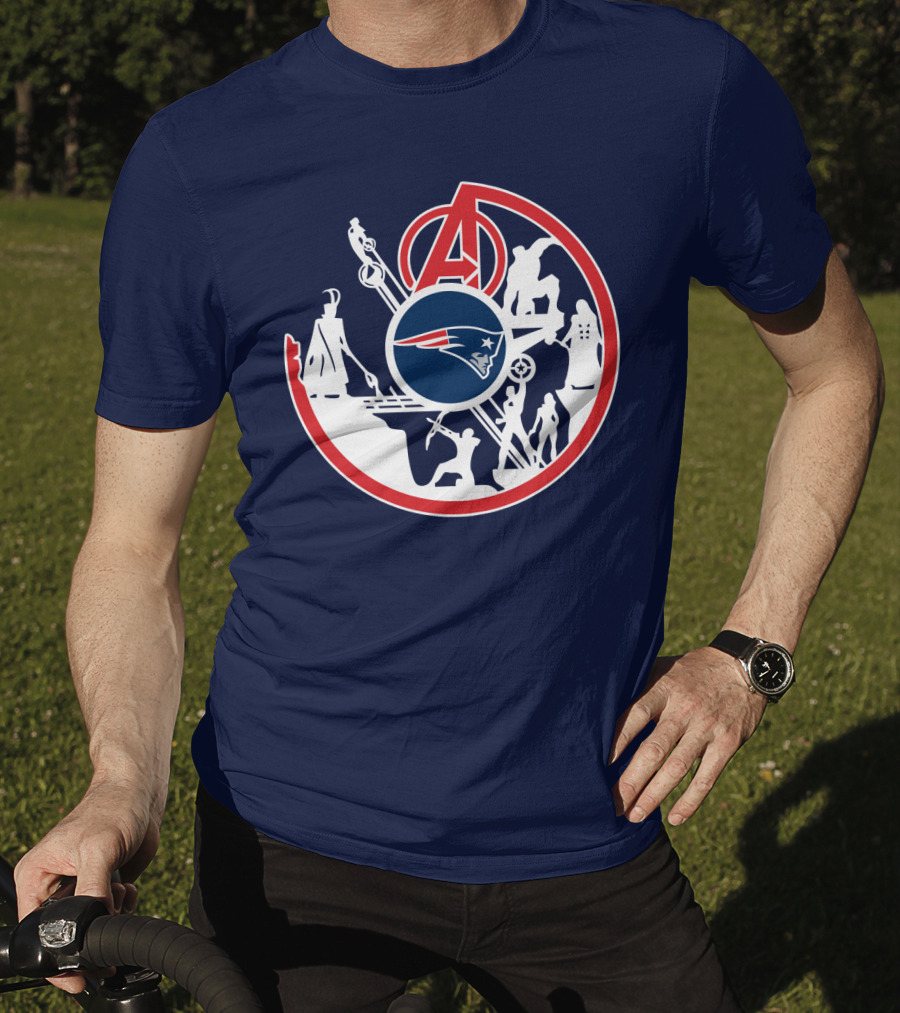 New England Patriots Avengers Crossover T-Shirt