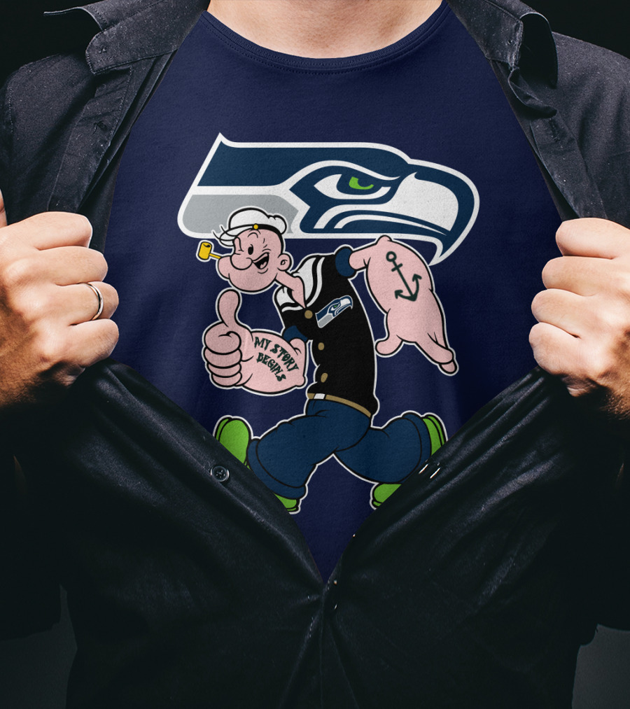 Seahawks Popeye My Jerry Bryant T-Shirt