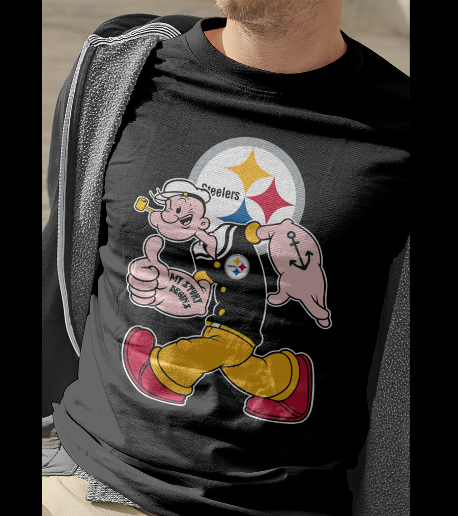 Steelers Popeye My Story Begins T-Shirt