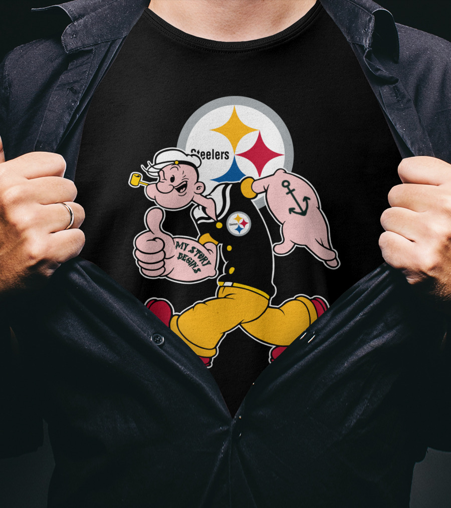 Steelers Popeye My Story Begins T-Shirt