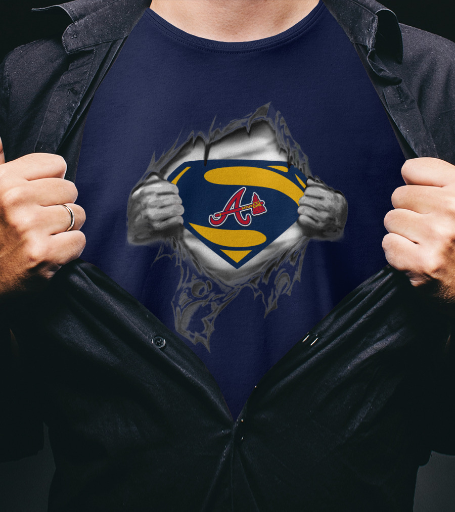 Atlanta Braves Superman Logo Iconic Symbol T-Shirt