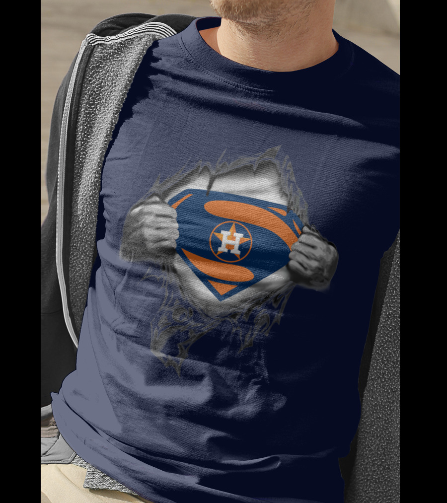 Superman Style Houston Astros Symbol T-Shirt