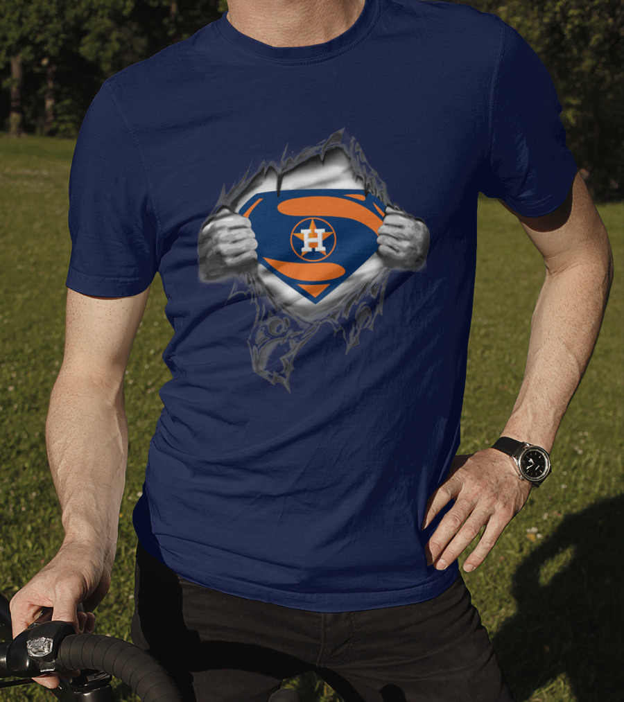 Superman Style Houston Astros Symbol T-Shirt