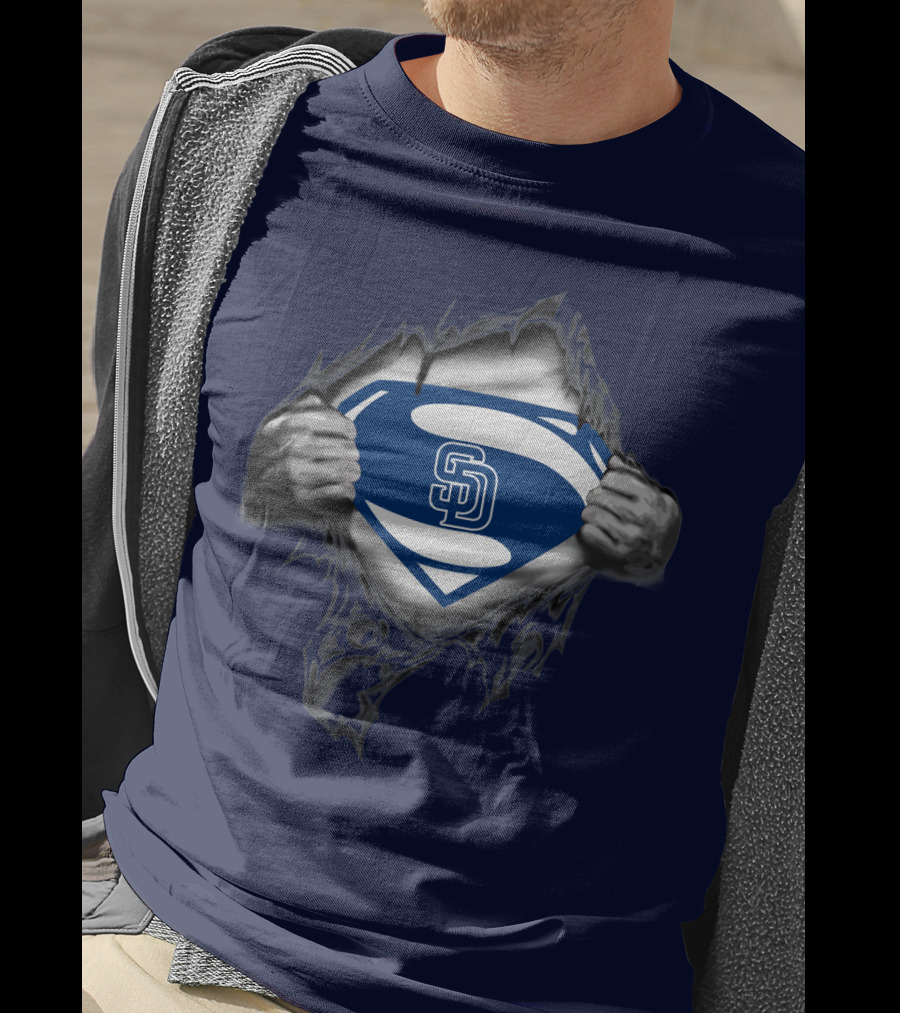 San Diego Padres Superman Logo Concept T-Shirt