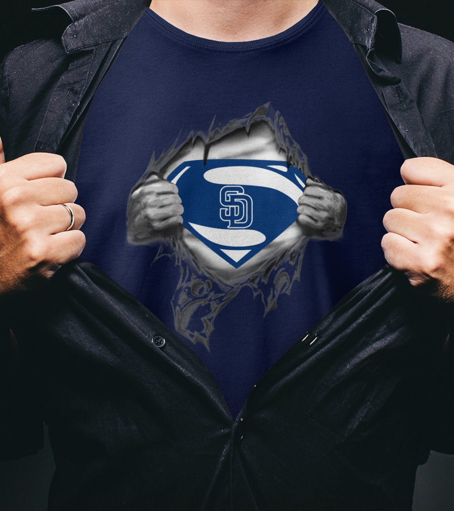 San Diego Padres Superman Logo Concept T-Shirt