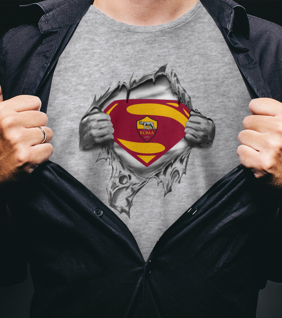 As Roma 1927 Superman Shield T-Shirt
