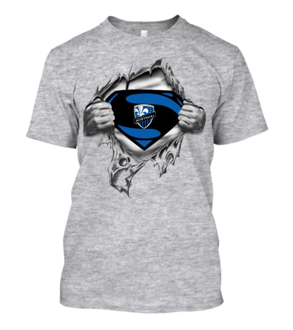 Imfc Montreal Impact Badge Inside Heroic Tear T-Shirt