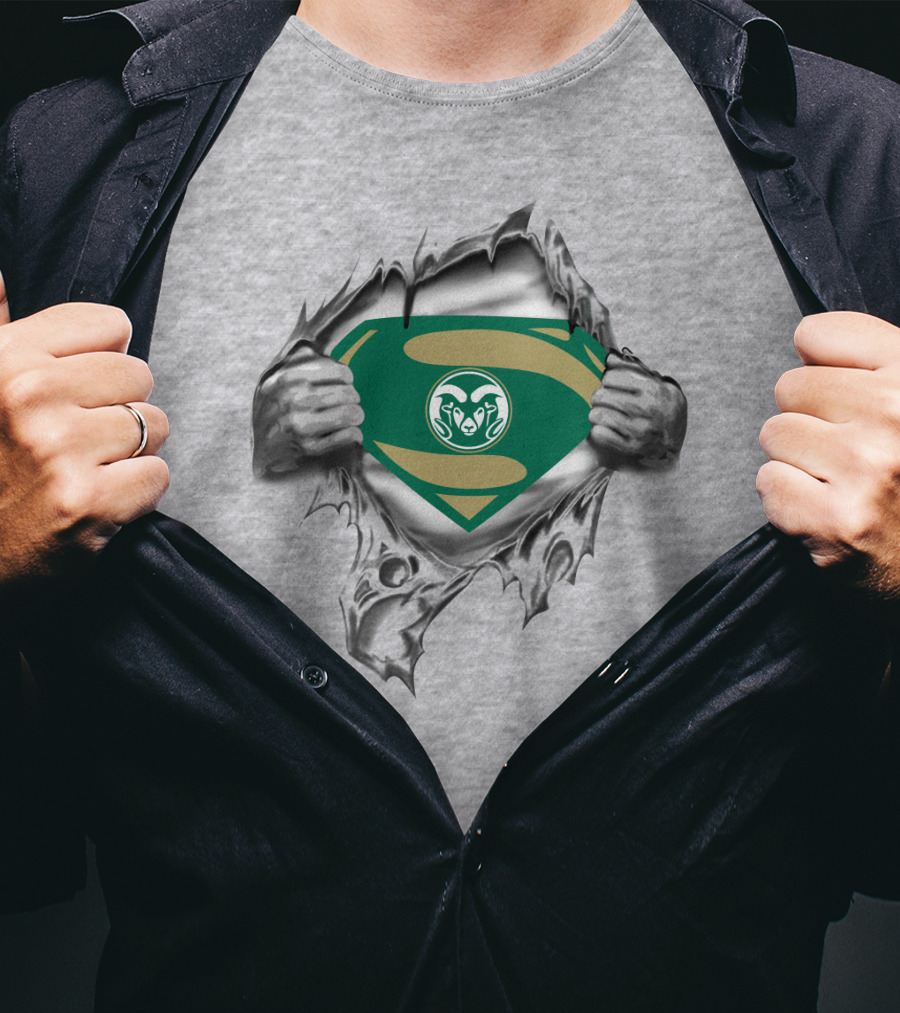 Colorado State Rams Superhero Shield T-Shirt