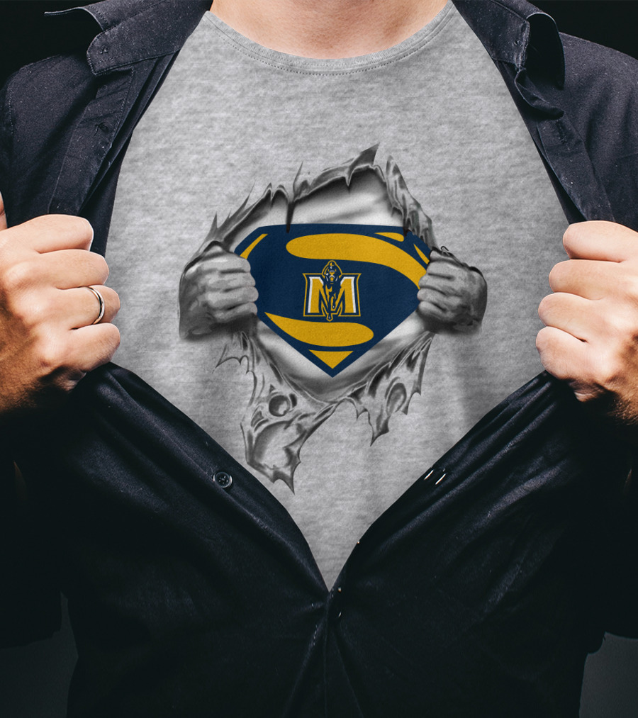 Murray State Racers Superman Logo Tear T-Shirt