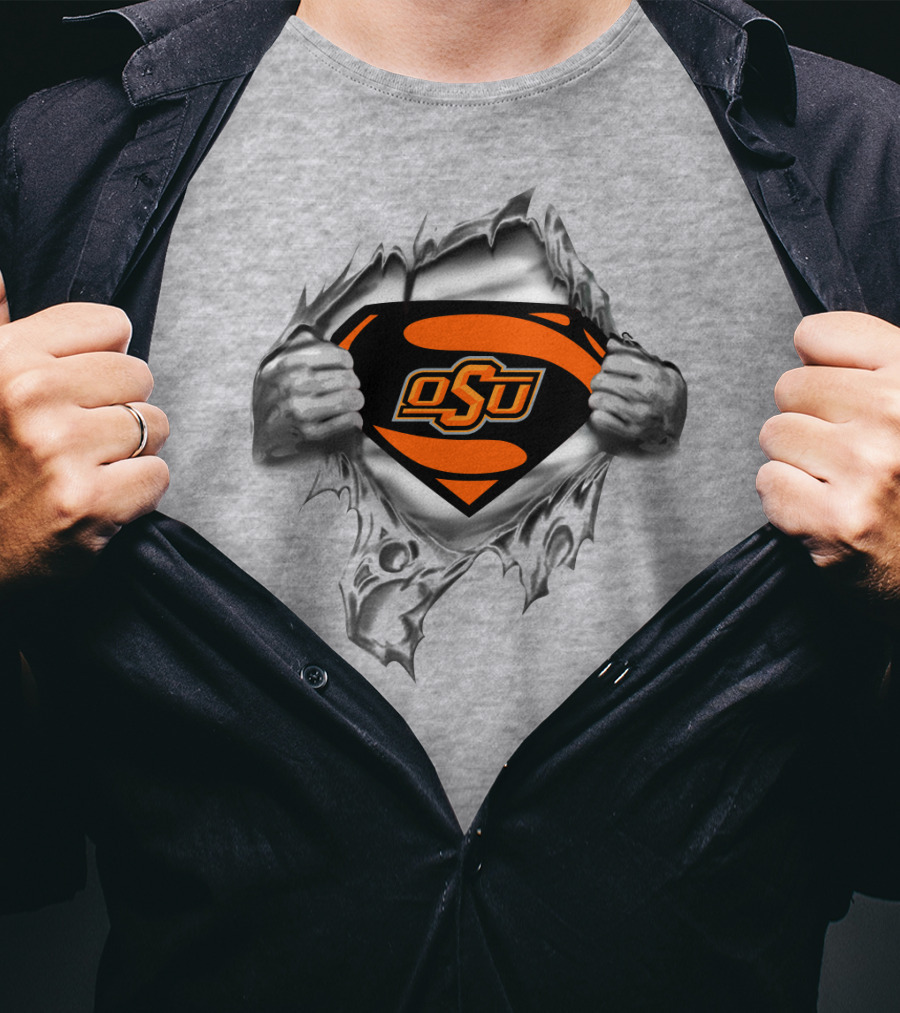 Osu Oklahoma State Cowboys Superman T-Shirt