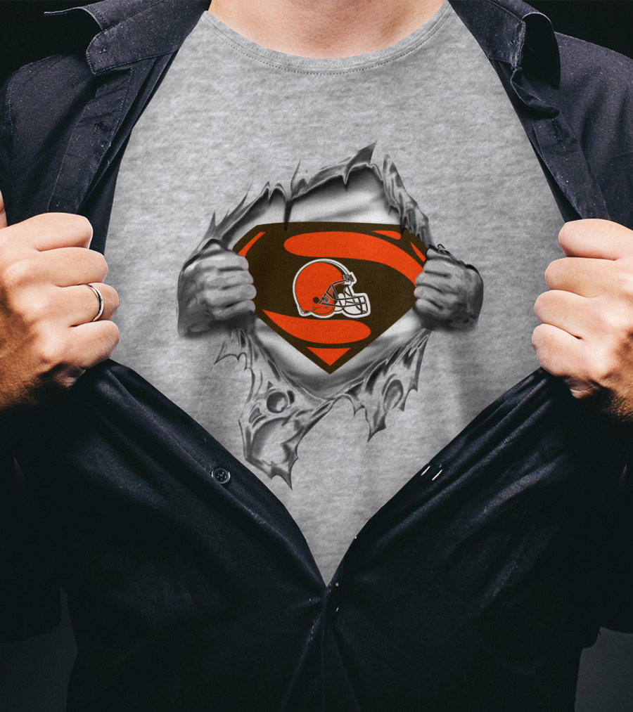Cleveland Browns Superman Logo Mashup T-Shirt