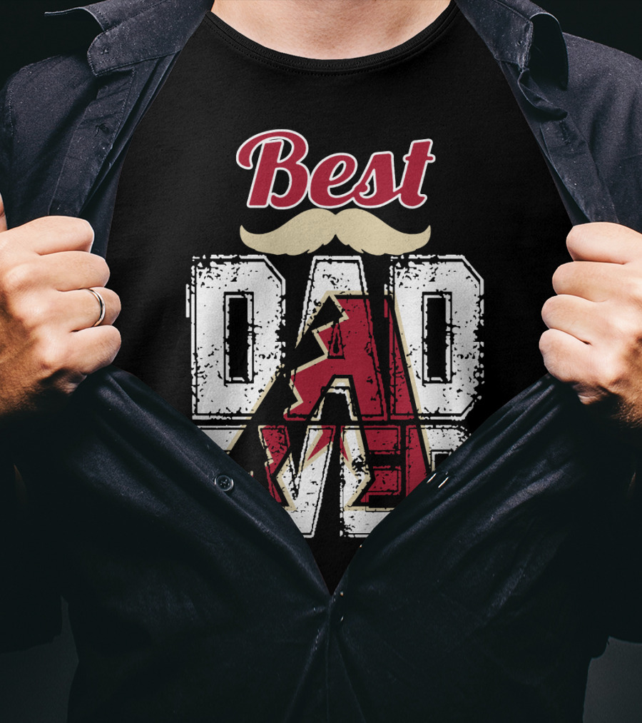 Best Dad Ever Diamondbacks T-Shirt