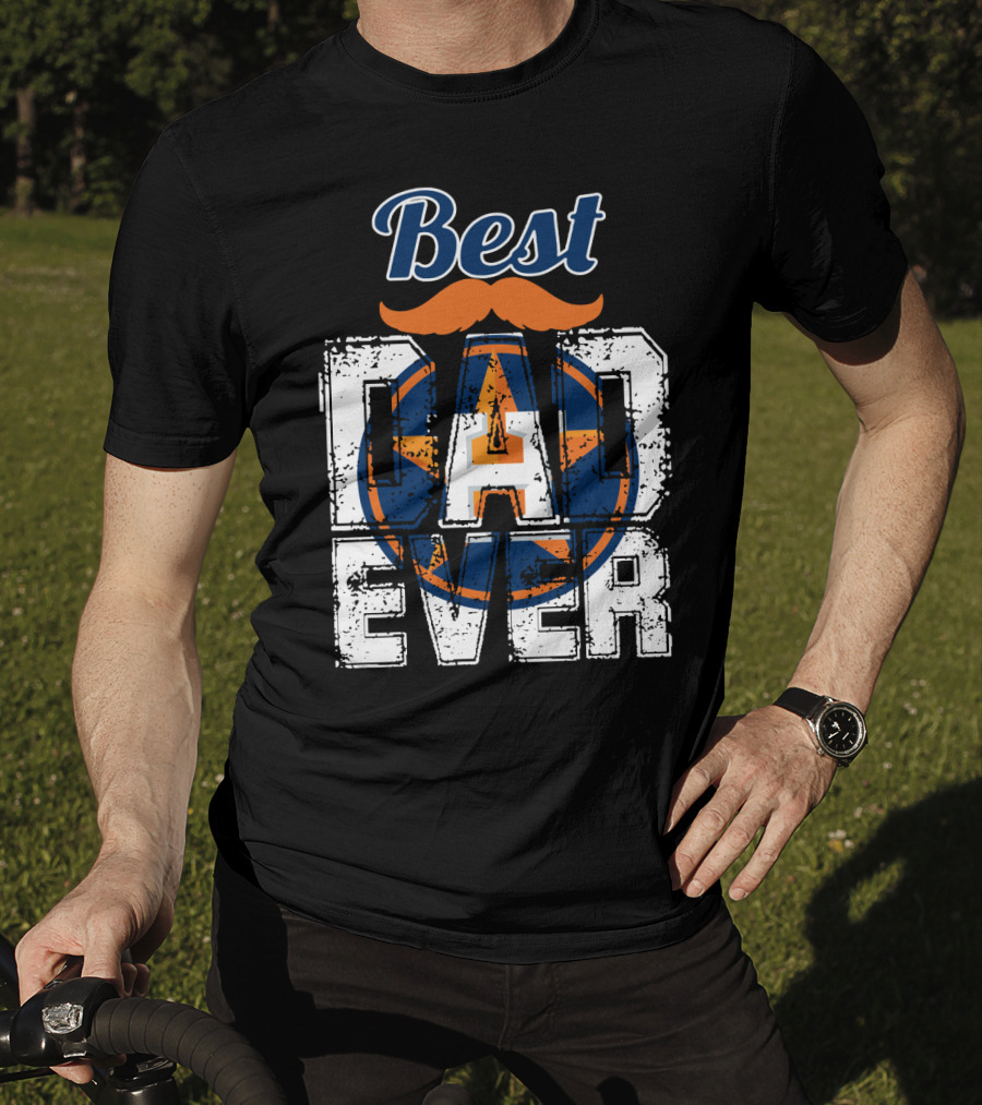 Best Dad Ever Astros Star T-Shirt