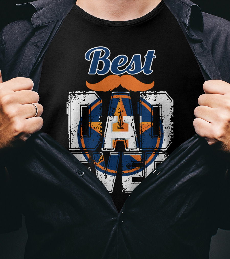 Best Dad Ever Astros Star T-Shirt