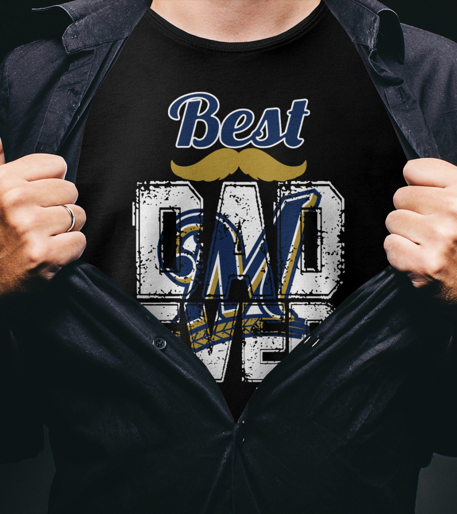 Best Dad Ever Brewers M T-Shirt