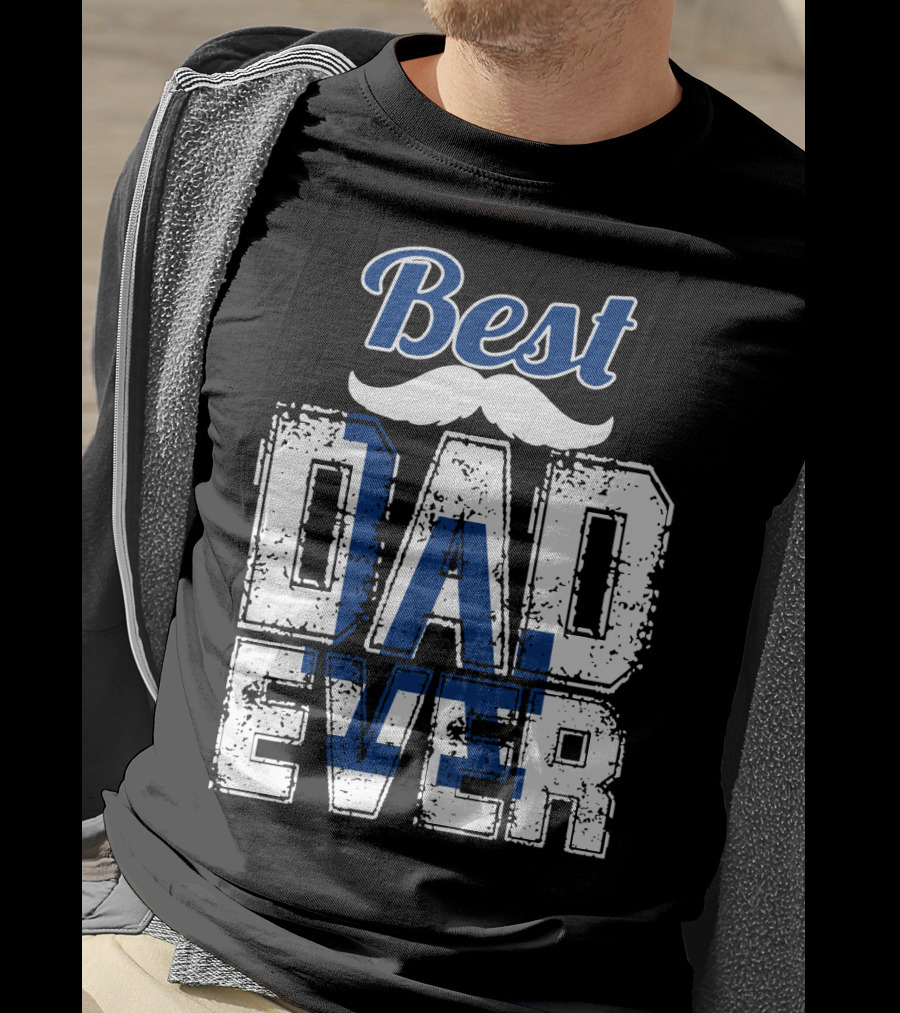 Best Dad Ever Dodgers T-Shirt