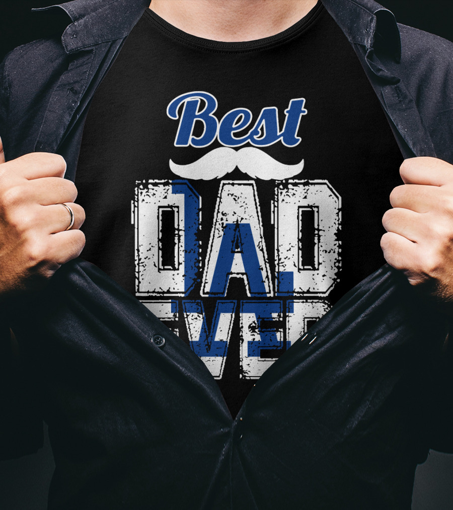 Best Dad Ever Dodgers T-Shirt