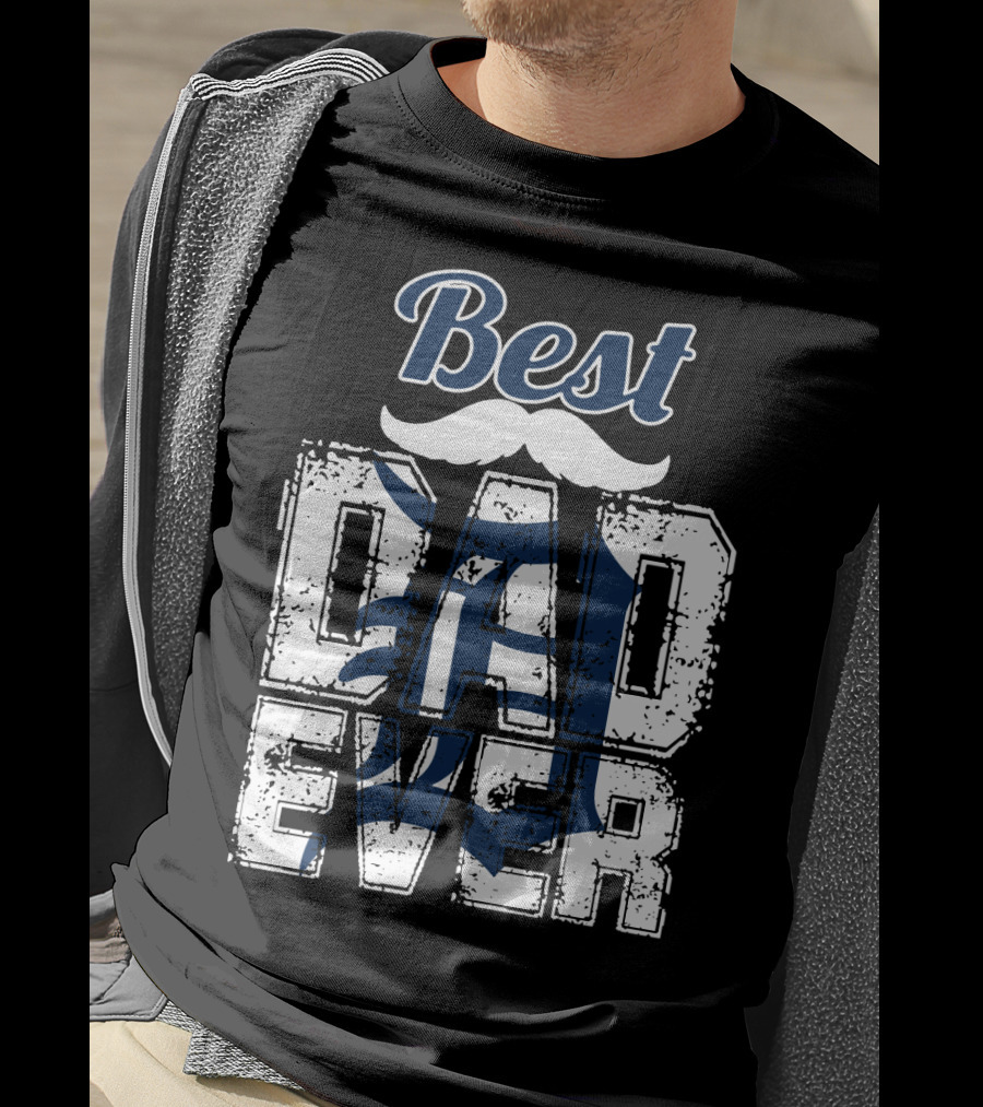 Best Dad Ever Tigers T-Shirt