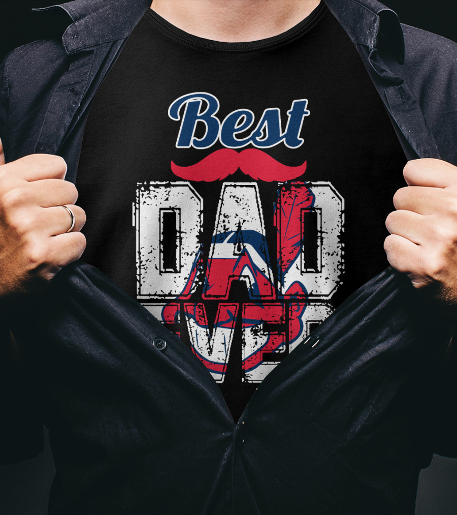 Best Dad Ever Indians Chief Wahoo T-Shirt