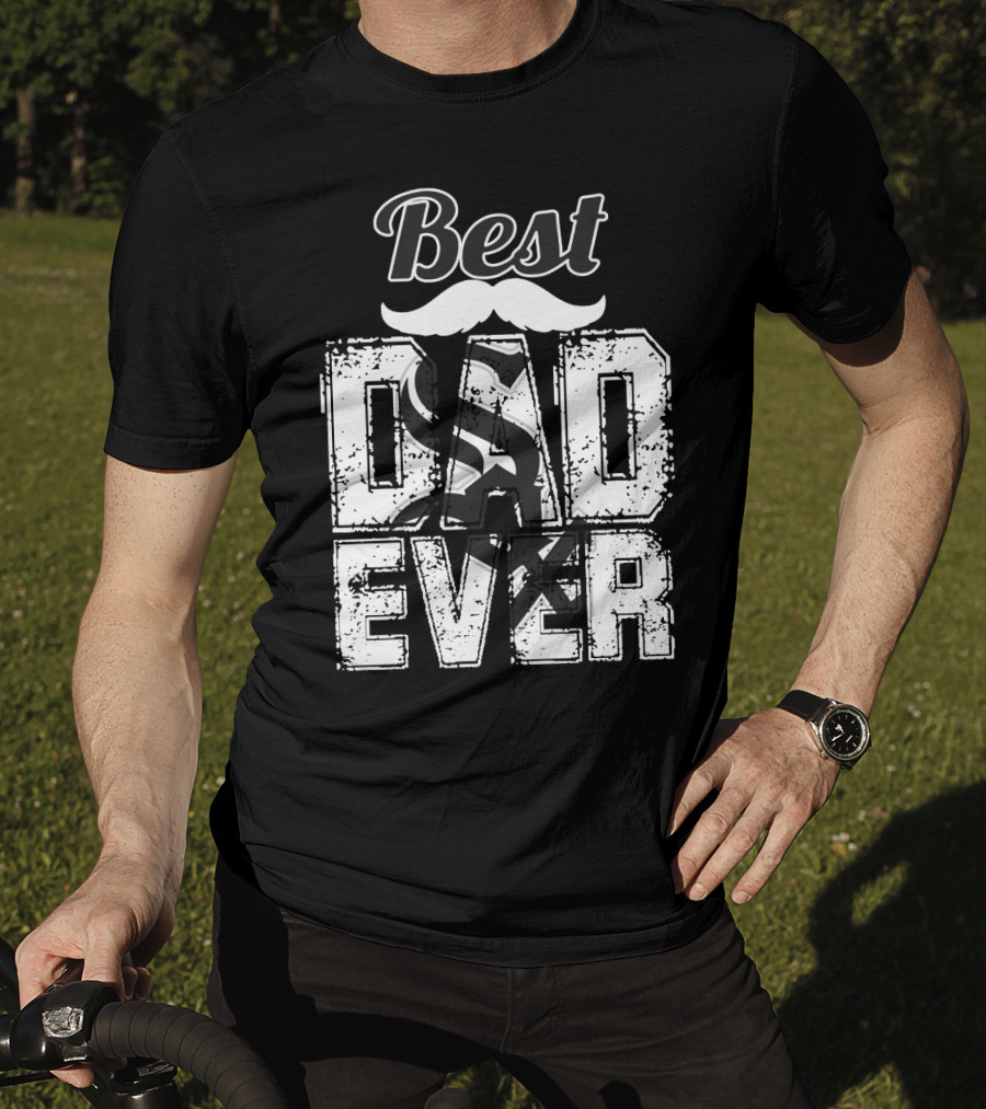 Best Dad Ever White Sox T-Shirt