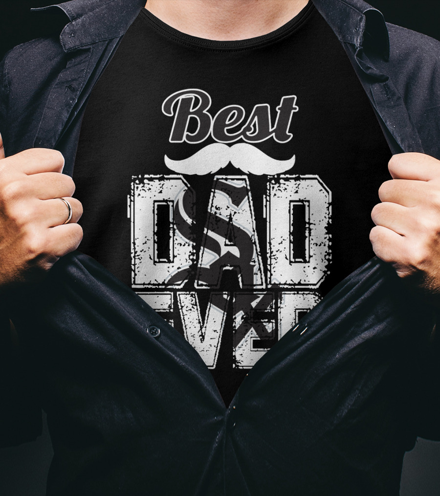 Best Dad Ever White Sox T-Shirt