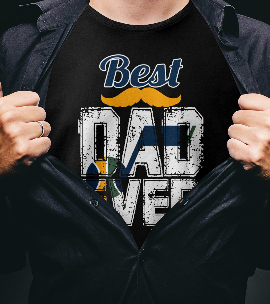 Best Dad Ever Utah Jazz Moustache T-Shirt