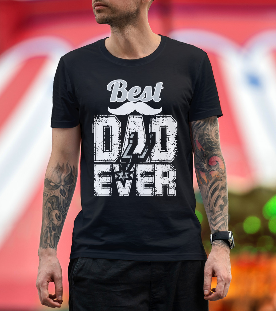 Best Dad Ever Spurs T-Shirt
