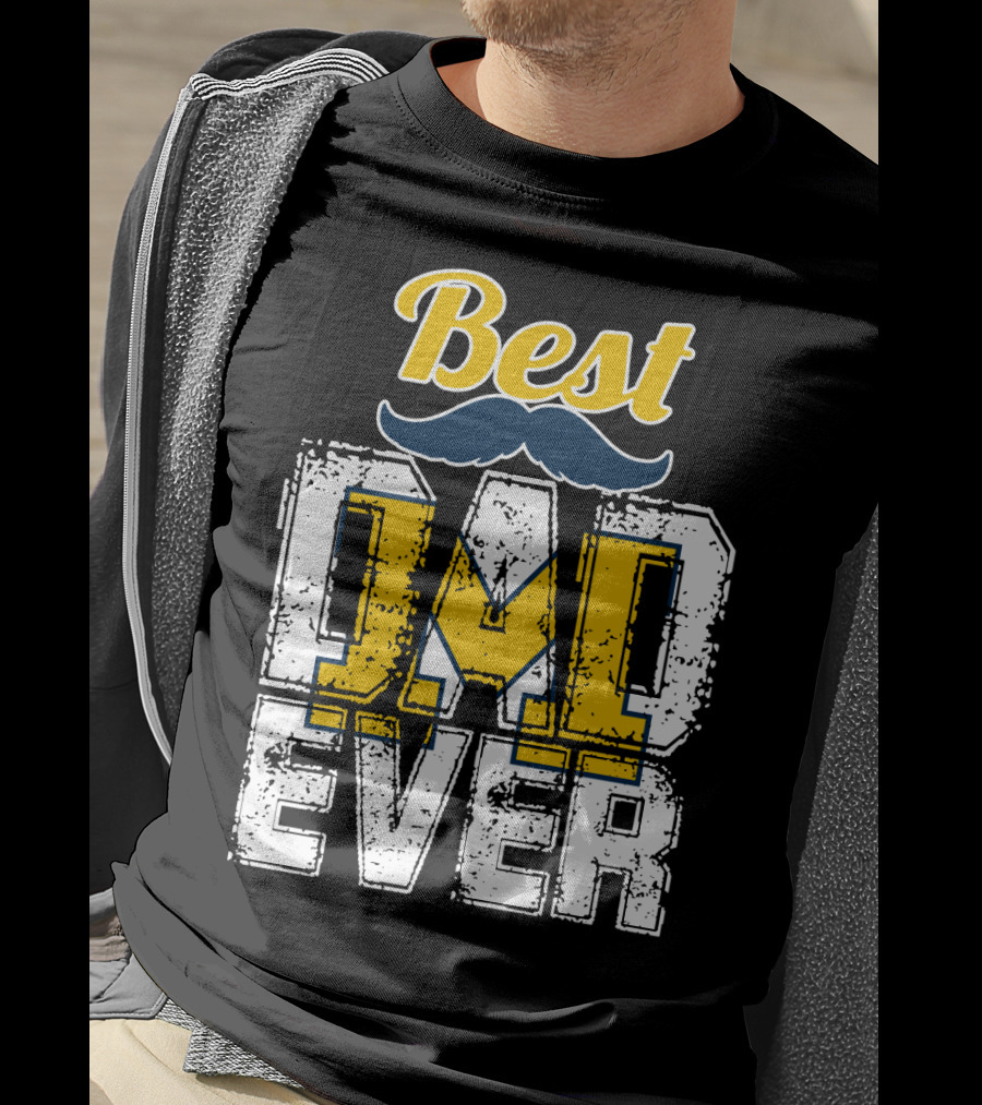 Best Dad Ever Michigan Wolverines T-Shirt